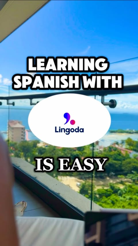 Instagram post by @thatbilingualchick for Lingoda. Caption reads: [...] of the best online language schools,....