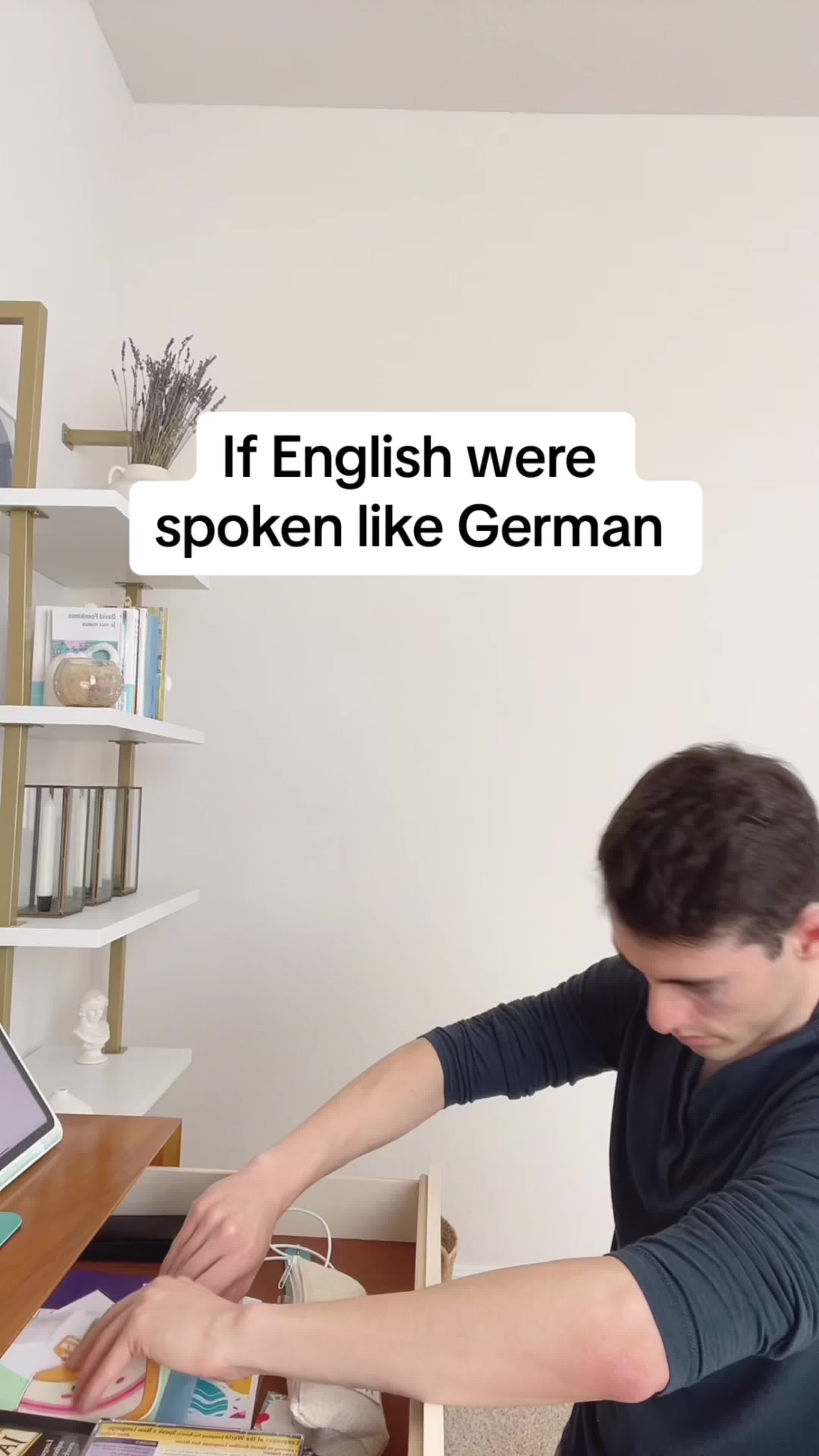 TikTok post by @rene.barcena for Lingoda. Caption reads: [...] when you speak another language? @Lingoda....