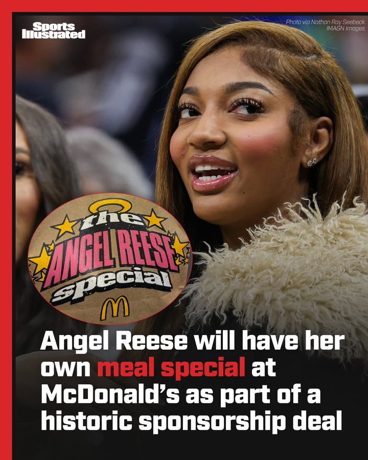 Instagram post by @wospo_si for Sports Illustrated. Caption reads: This marks the first time McDonald's has teamed up....