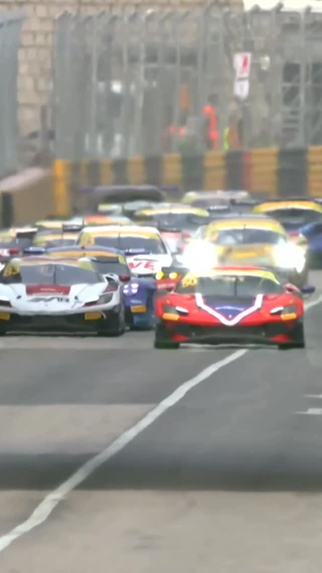 Instagram post by @fia.official for Ferrari. Caption reads: Incredible start for Antonio Fuoco 🔥 #FIA....