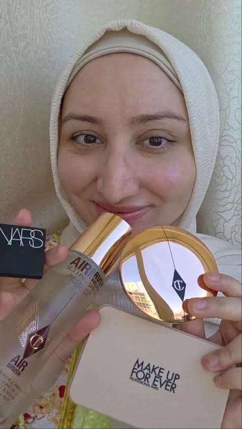 Instagram post by @dubaigirl.ae for Charlotte Tilbury. Caption reads: [...] like @makeupforevermea....