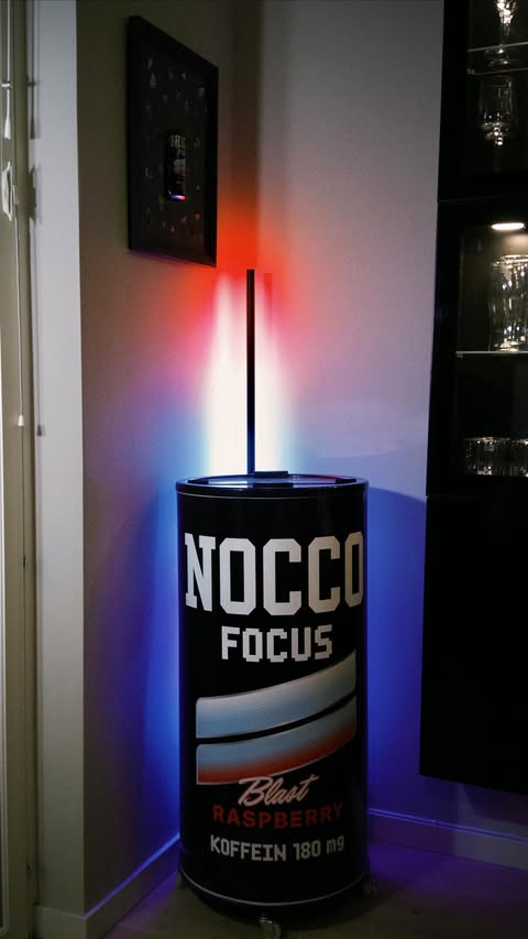 Instagram post by @ifilip24 for Nocco. Caption reads: Inget slår en Raspberry Blast. 🐐😮‍💨🤌 @nocco....