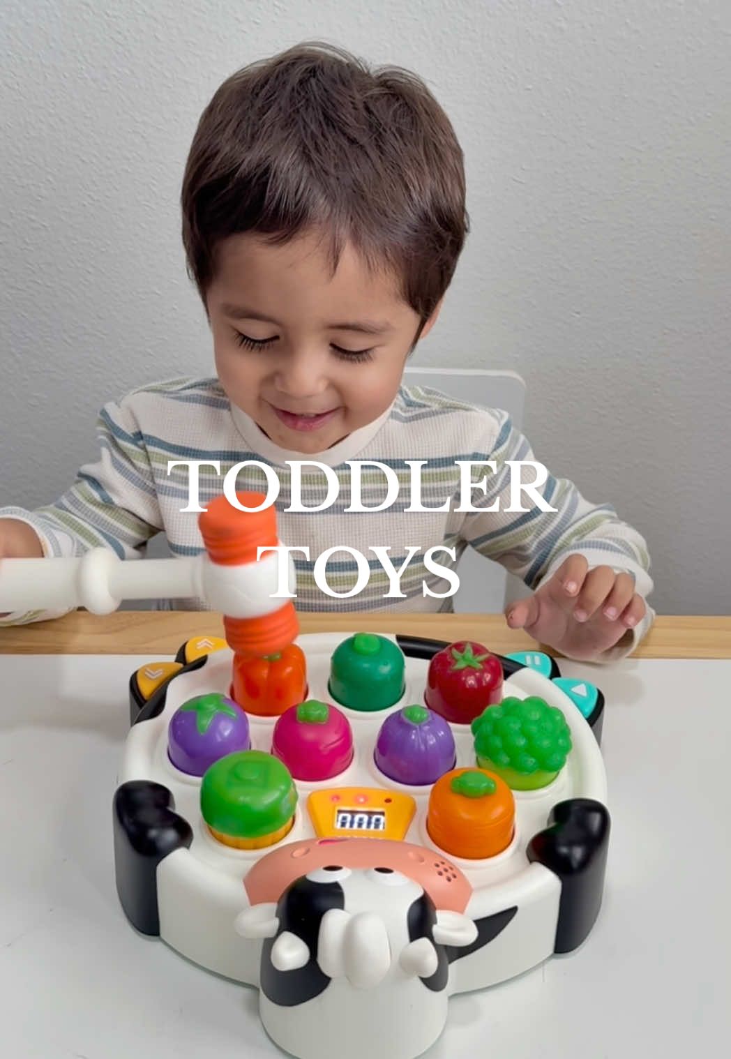 TikTok post by @letimomlife for Battat toys. Caption reads: [...] gifts for a toddler, these toys from @Battat....