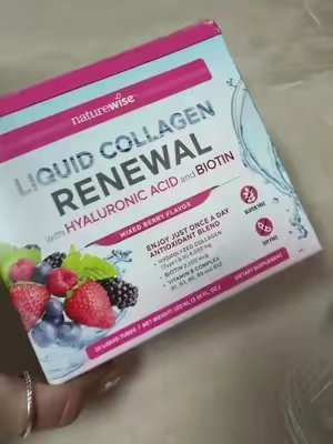 TikTok post by @marijosecantu04 for NatureWise. Caption reads: [...] recommend! 10/10! #LiquidCollagen....