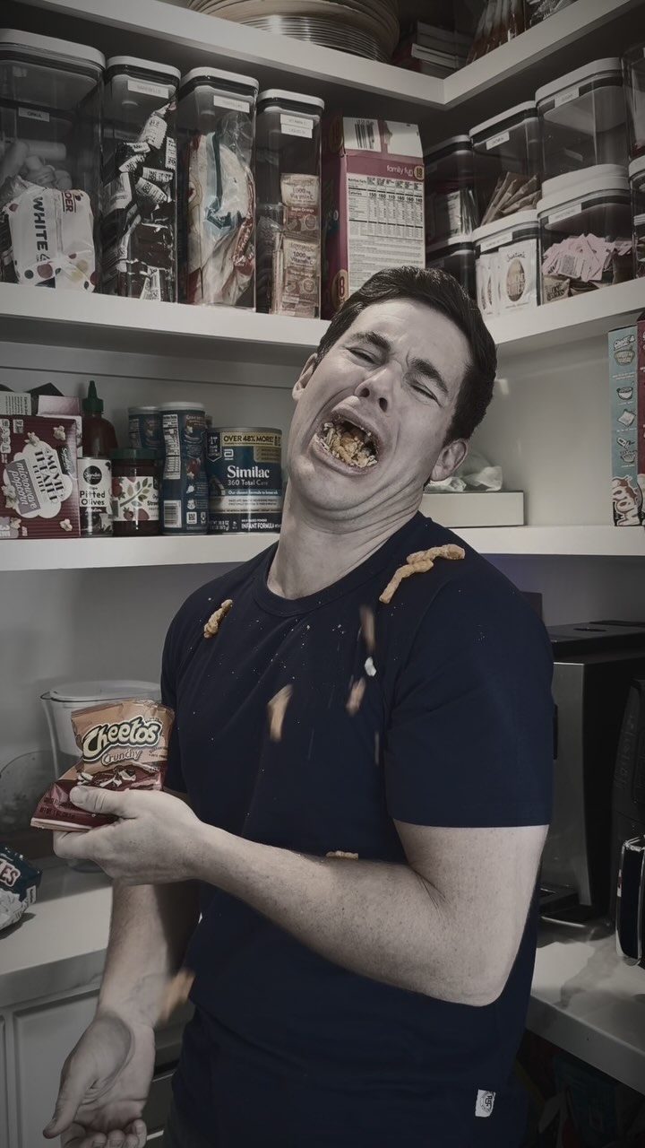 Instagram post by @adamdevine for MyFitnessPal. Caption reads: When my wife was pregnant, I put on almost 30lbs....