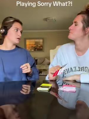 TikTok post by @calleyandmeg for Lucky Egg. Caption reads: we cannot with this game😂😭 #sorrywhat #luckyegg....