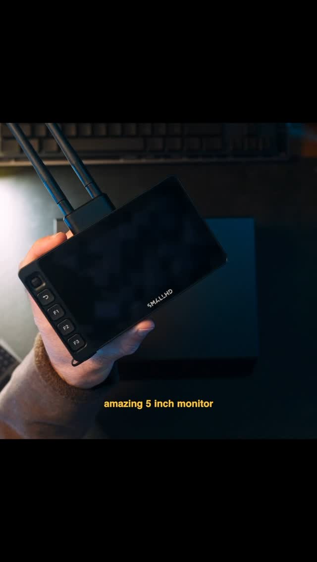 Instagram post by @happynotsaad for SmallHD. Caption reads: SmallHD Ultra 5 Bolt 6 unboxing

5” 3000nits,....