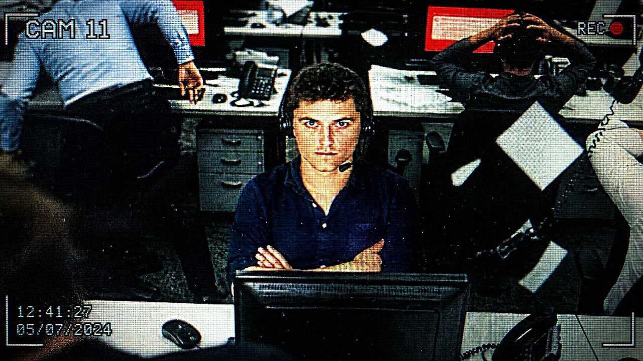 YouTube post by @Micode for TM Trade. Caption reads: I Infiltrated the Network of Scammers Harassing....