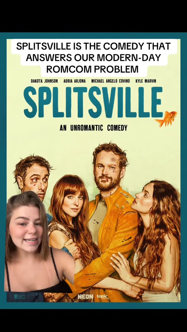 Instagram post by @hannahzook for NEON. Caption reads: [...] #romcom #dakotajohnson #adriaarjona #neon.