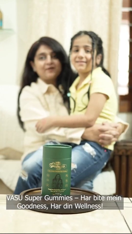 Instagram post by @little_princess_maira for Vasu Healthcare. Caption reads: As a mother, finding something that’s healthy and....