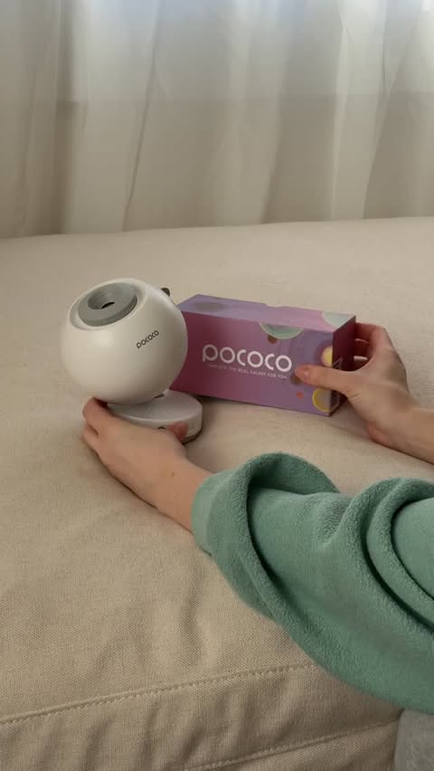 Instagram post by @honestlyjillian for POCOCO. Caption reads: [...] a galaxy projector like the one from....
