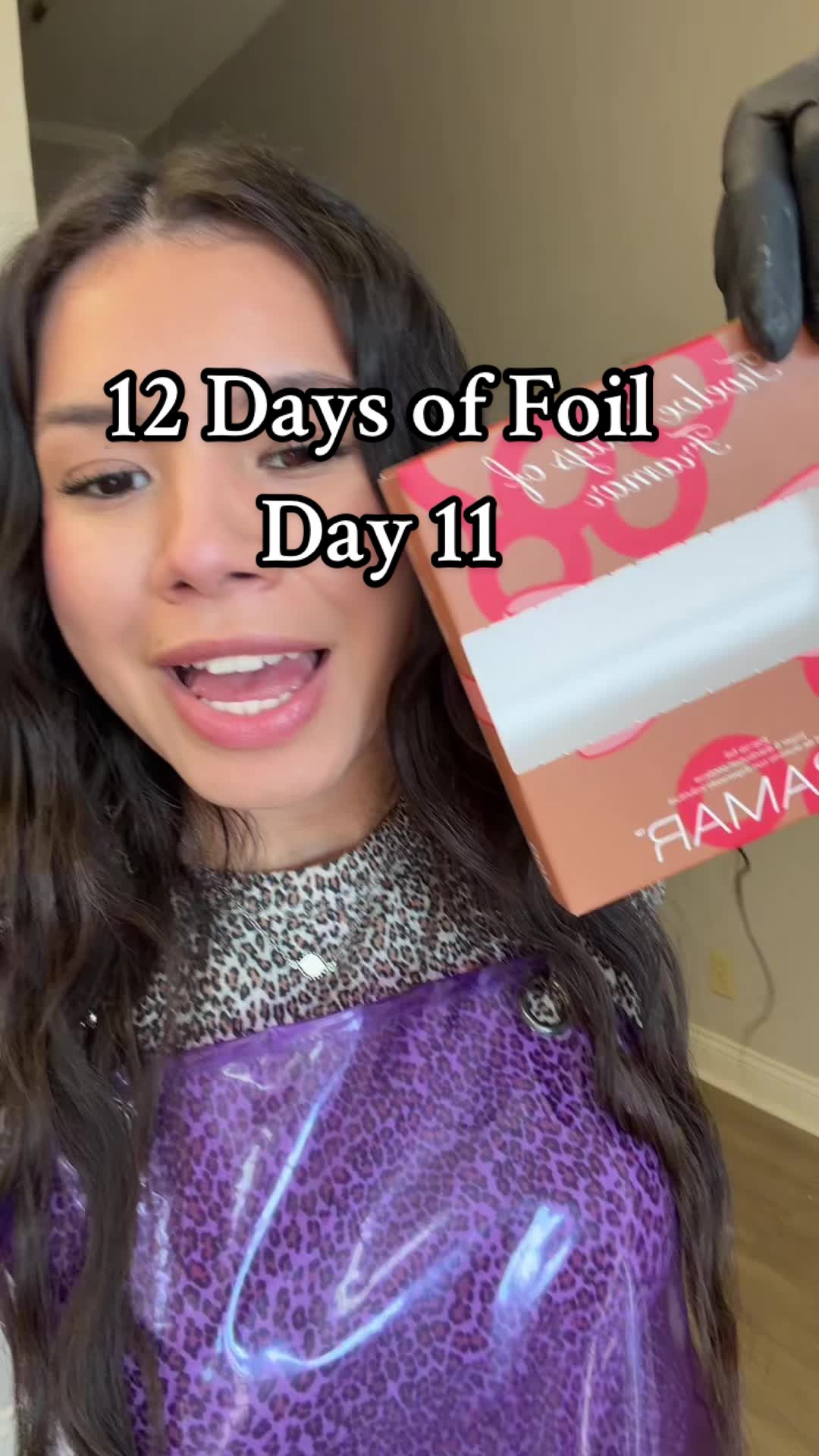 TikTok post by @_jennymendoza for Framar. Caption reads: Day 11 of @framar 12 days of Christmas foils!!! We....