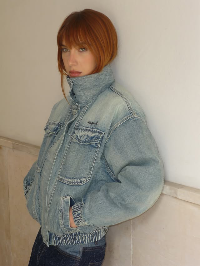 Instagram post by @lacoscione for Desigual. Caption reads: blue is the warmest color @desigual #adv #desigual.