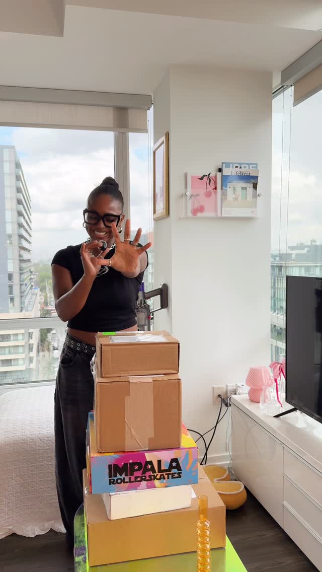 Instagram post by @tainatheano for CURLSMITH. Caption reads: Unbox some of my recent PR with me! I’m so....