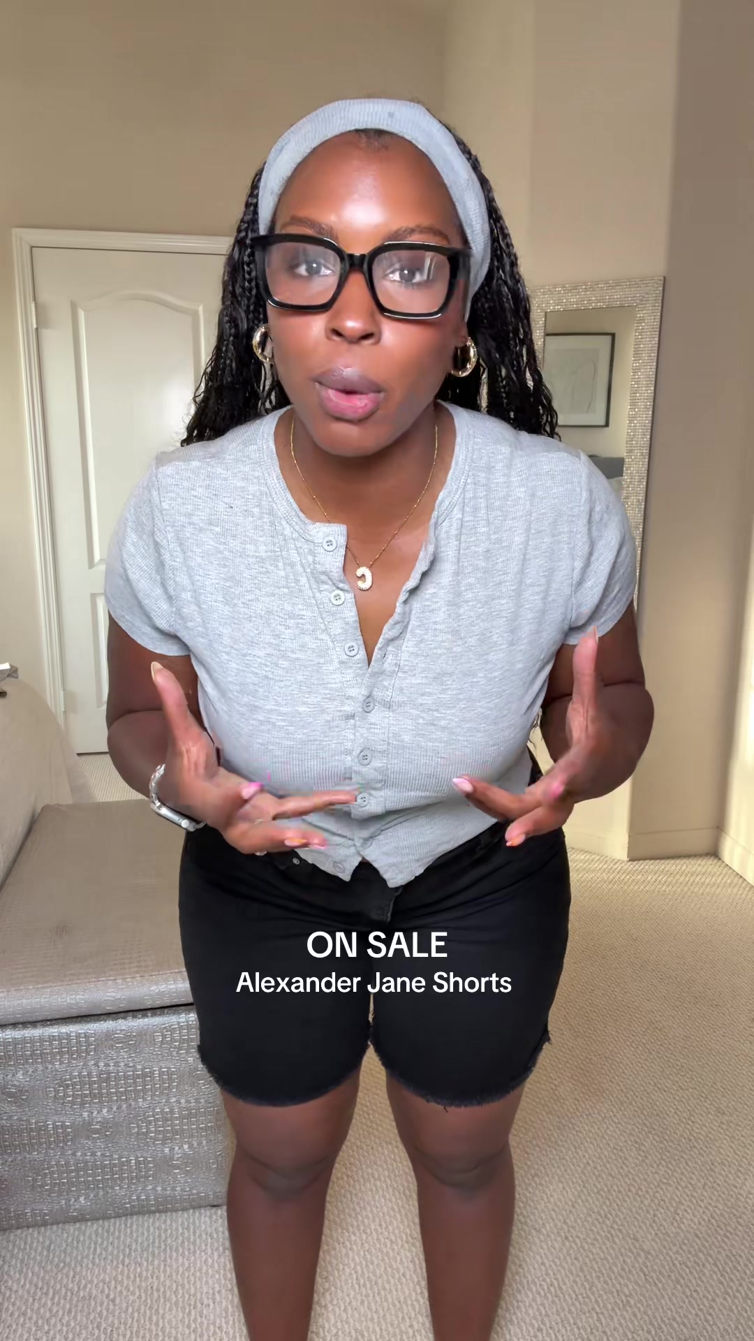 TikTok post by @camillelamadre for Alexander Jane. Caption reads: You guys they’re on sale for $24.99 right now!....