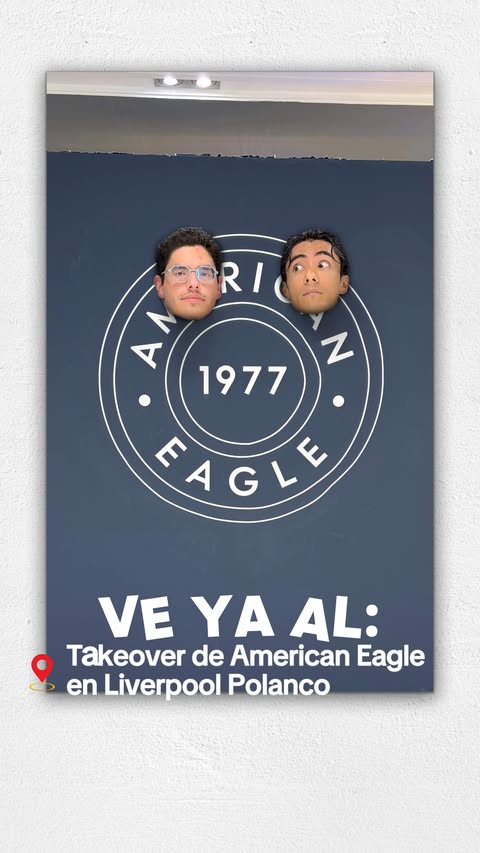 Instagram post by @jusssli for American Eagle. Caption reads: [...] paraa vivir esta experiencia de....