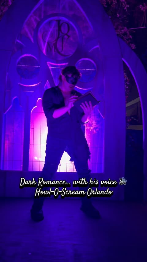 Instagram post by @wearecentralflorida for Orlando Collabs. Caption reads: You’ve seen Dark Romance… but have you HEARD him?....