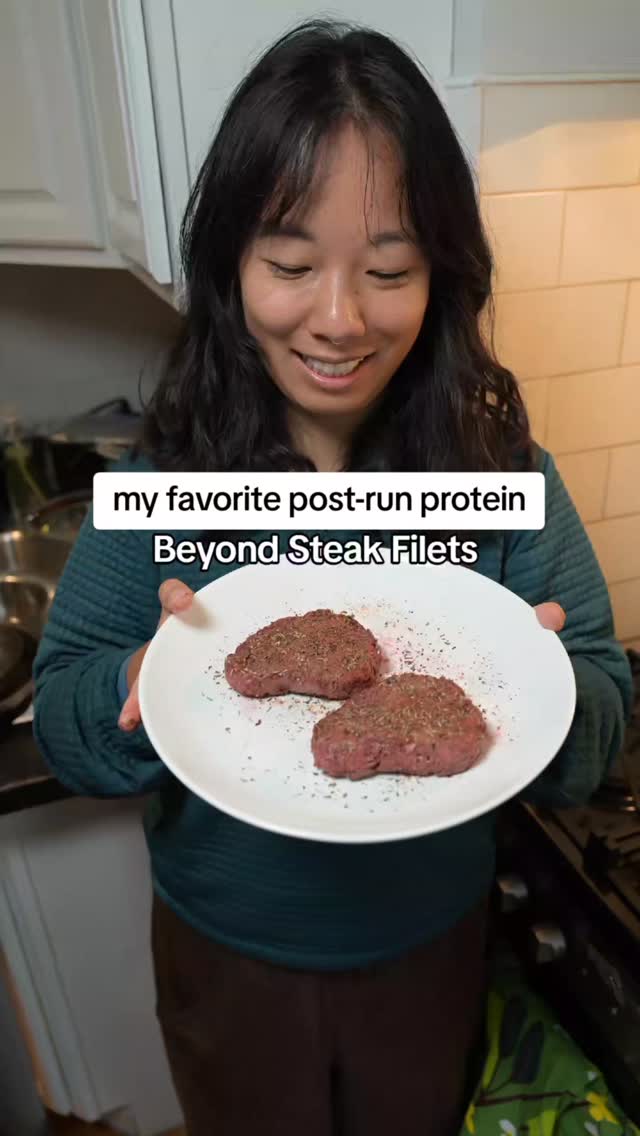 Instagram post by @imperfectidealist for Beyond Meat. Caption reads: Beyond's new Steak Filet is one of my favorite....