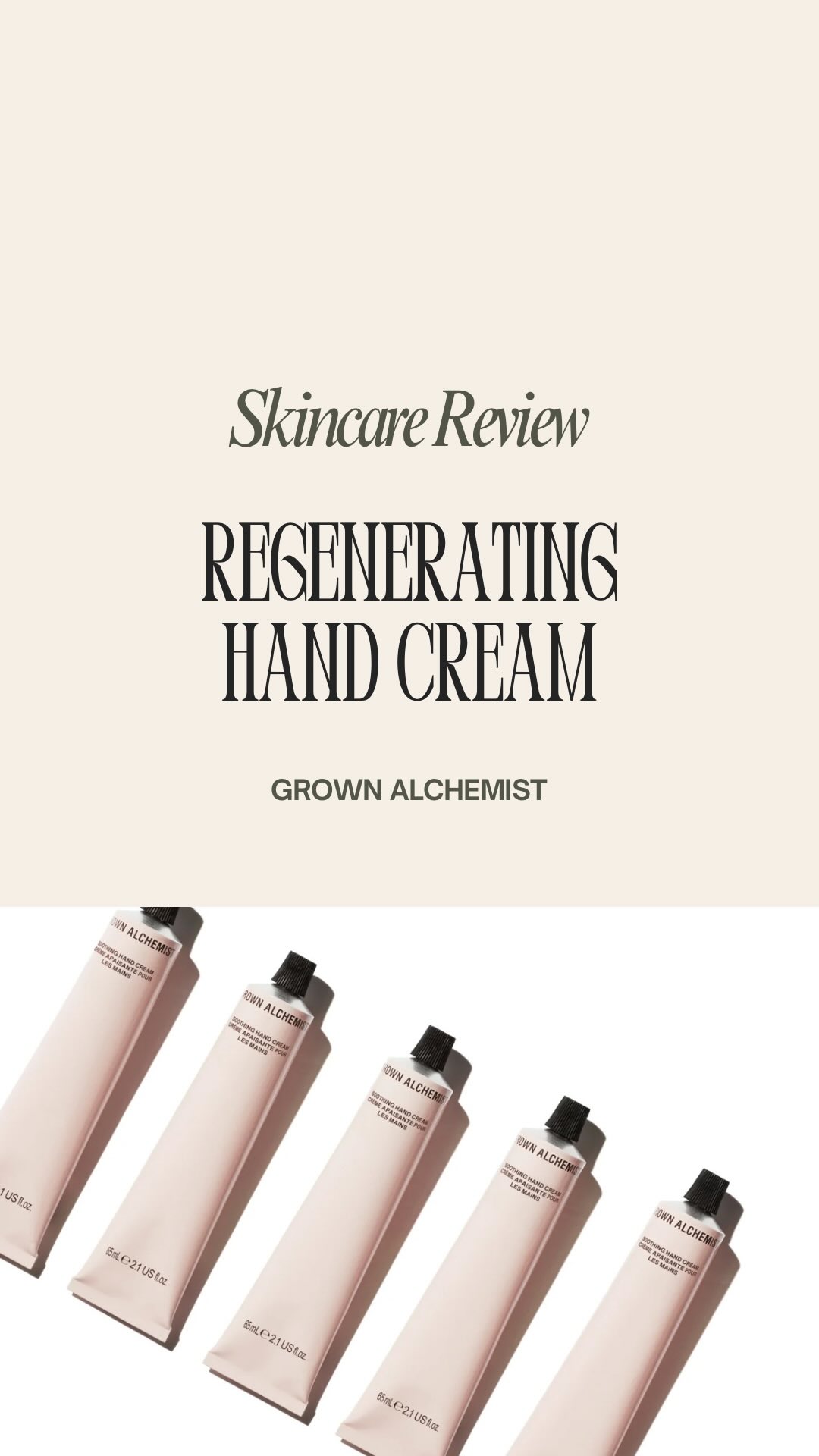 Instagram post by @jessescentials for Grown Alchemist. Caption reads: [...] skincare shouldn’t stop at your face. The....