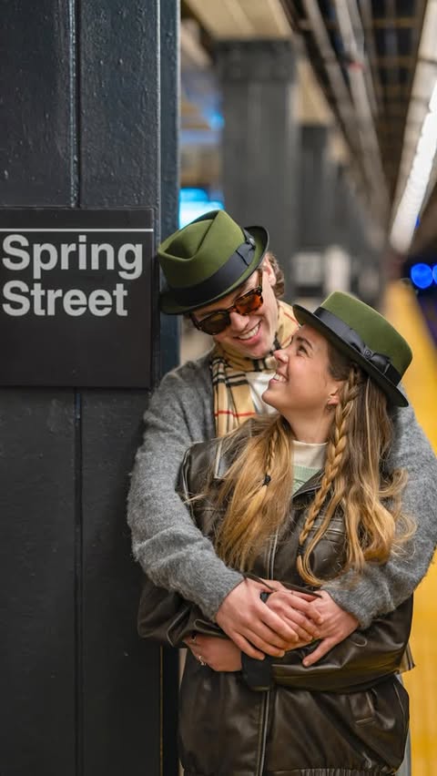 Instagram post by @mrnycsubway for Goorin Bros.. Caption reads: Love looks good in a @goorinbros fedora with....