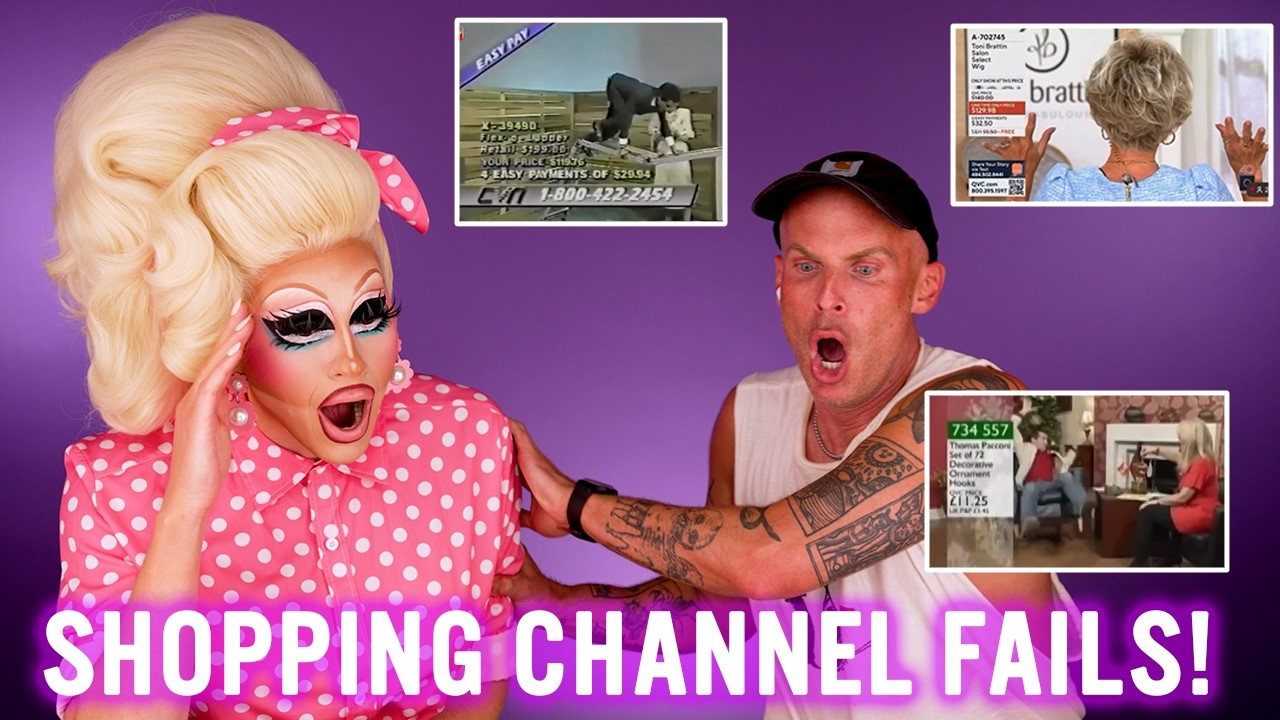 YouTube post by @trixie for Rocket Money. Caption reads: Trixie (and Surprise Special Guest Katya) REACT to....