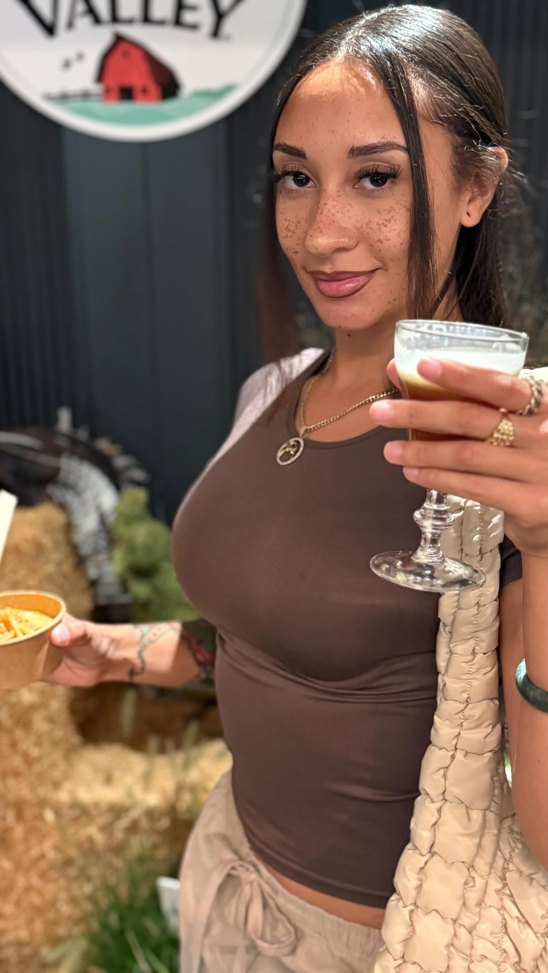 Instagram post by @prettygirlseattoo for Organic Valley. Caption reads: #organicvalleypartner Had an absolute ball last....