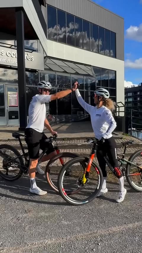 Instagram post by @uci_mtbworldseries for Shimano. Caption reads: [...] the steps? 🤔 Full control brought by....