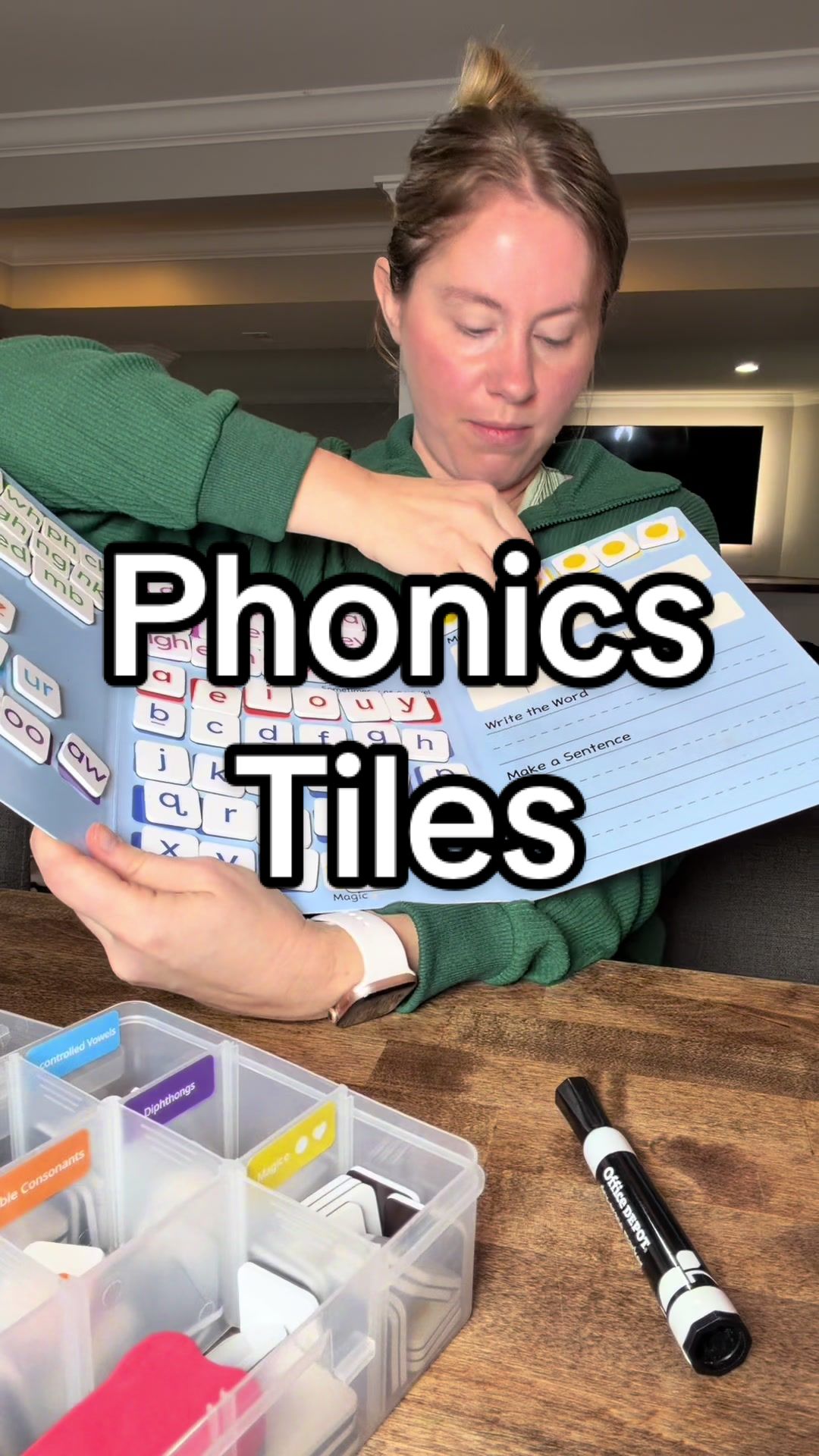 TikTok post by @mrs.alex_learnandplay for JoyCat. Caption reads: [...] #homeschool #earlychildhoodeducation @Joycat....