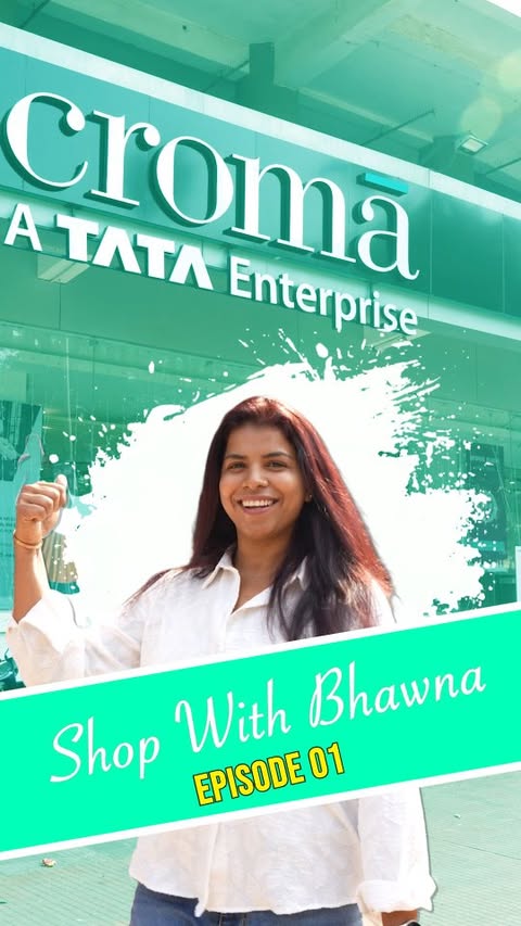 Instagram post by @bhawnamishra91 for Croma. Caption reads: Kyunki naye saal mei shopping toh banti....