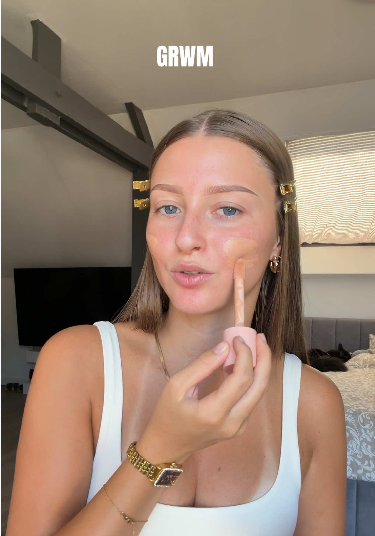 TikTok post by @clara.brttt for Nice Work Paris. Caption reads: [...] @e.l.f. Cosmetics UK @niceworkparisoff....
