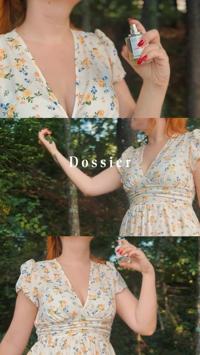 Instagram post by @ellyg.official for Dossier. Caption reads: Discover the secret of scents! With....