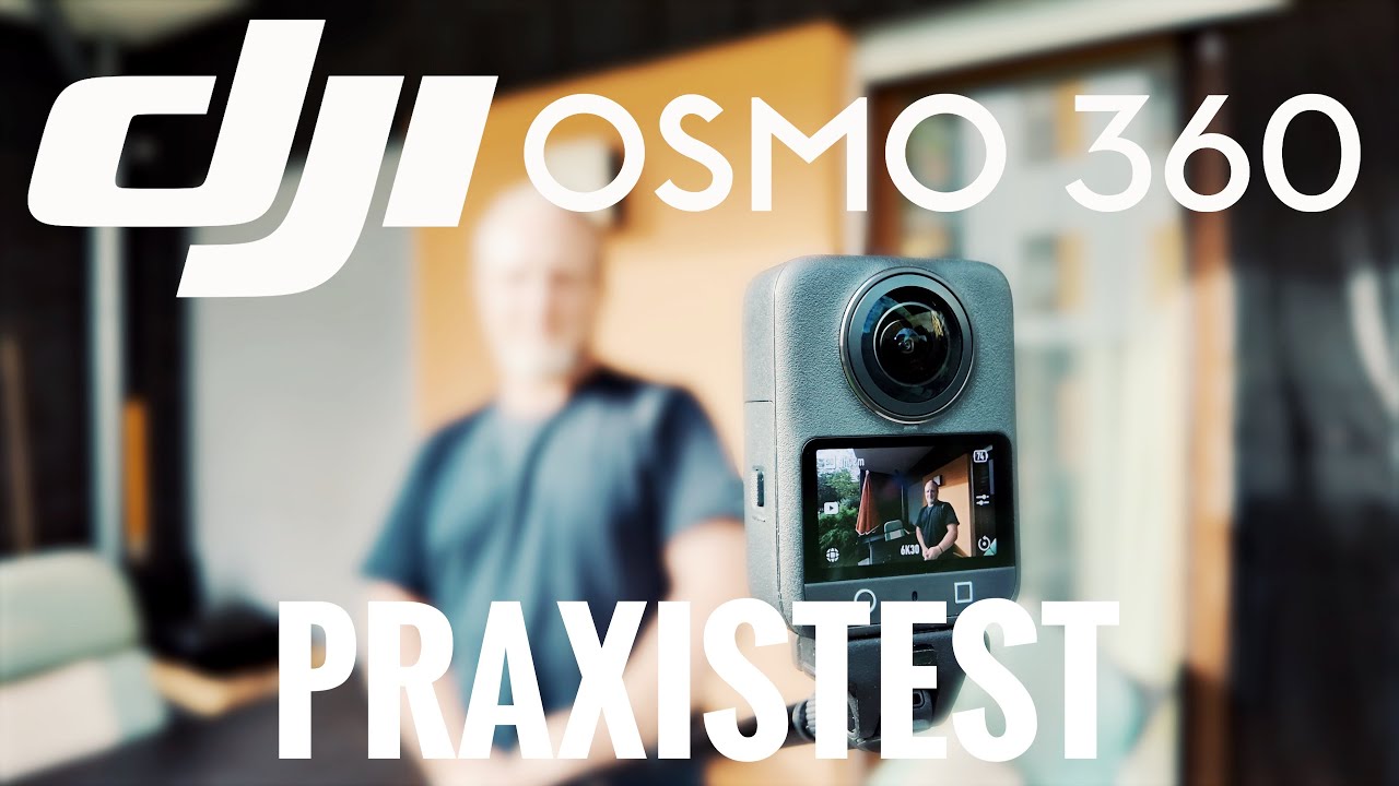 YouTube post by @BlackstageDrohnenTipps for Audiio. Caption reads: Dji Osmo 360 - kompletter Praxistest - Tutorial....