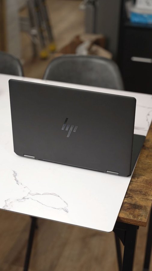 Instagram post by an influencer for HP. Caption reads: Boosting efficiency with the HP OmniBook Ultra....
