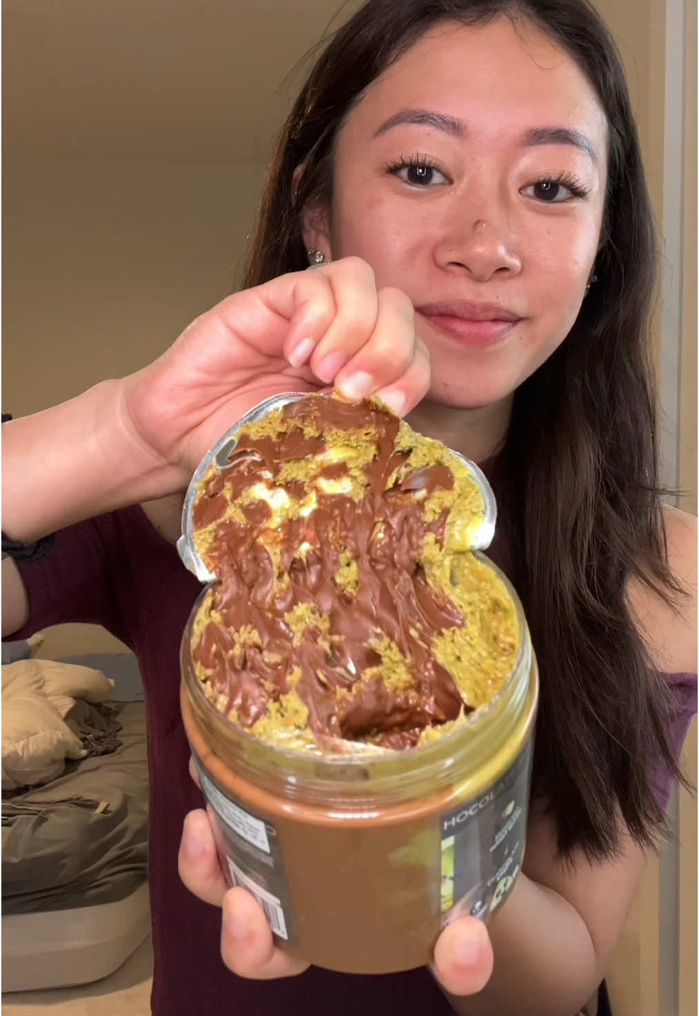 TikTok post by @cartiktokshop for Nerdy Nuts. Caption reads: #ad Always love opening a new jar of @Nerdy Nuts....