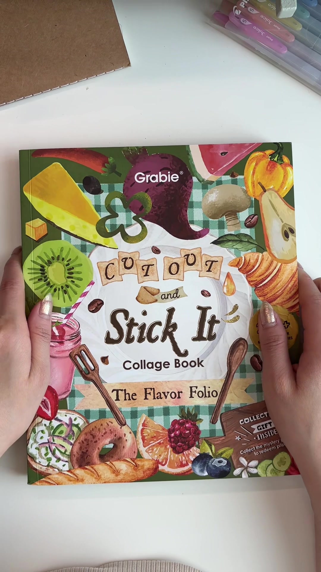 TikTok post by @chiiemmi for Grabie Art. Caption reads: a quick flip through of the @grabieart Flavor....