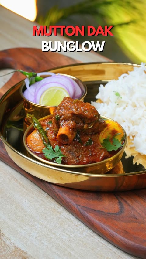Instagram post by @_rohit_ghosh for Licious. Caption reads: [...] Mutton Dak Bungalow ❤️ Ei noboborshe,....