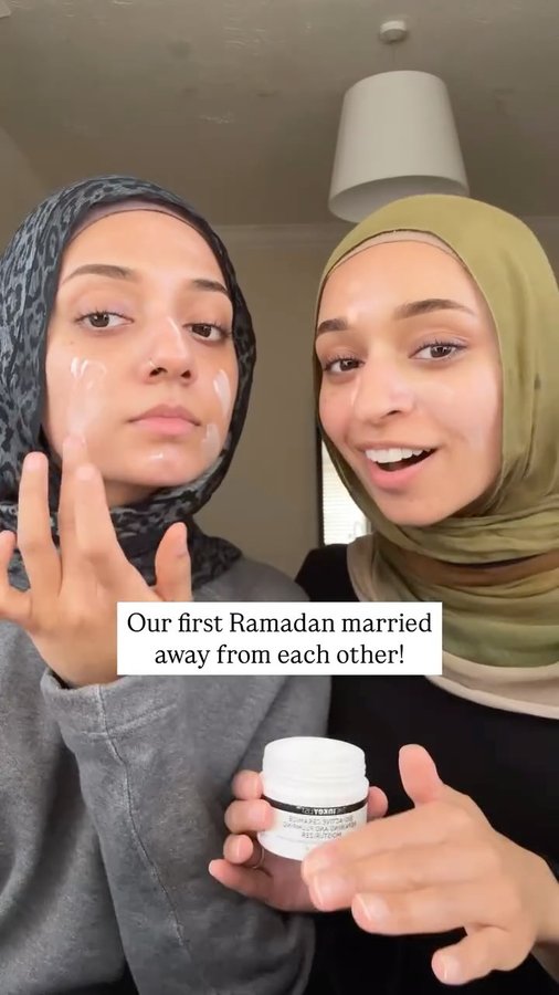 Instagram post by @maryxm.mx for Theinkeylist. Caption reads: [...] hydrated skin during Ramadan A D....