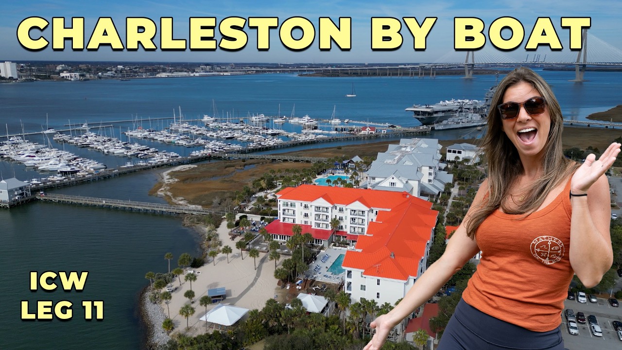 YouTube post by @MathersOnTheMap for Glacierfresh. Caption reads: We Found Our Favorite Marina Along The ICW -....