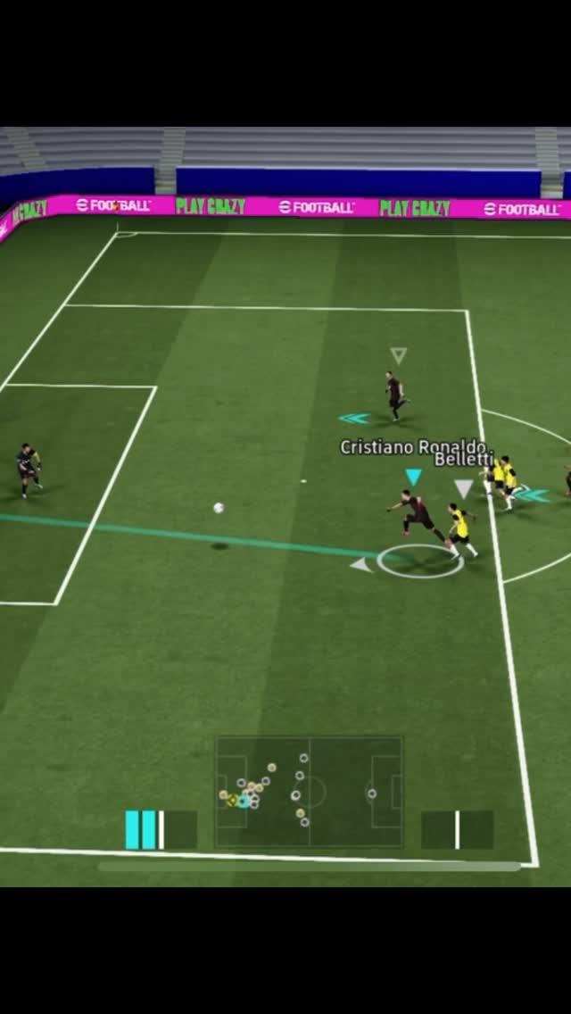 Instagram post by @roihan_jnr for eFootball. Caption reads: Game yang hanya bisa aku mainkan pas dapet....