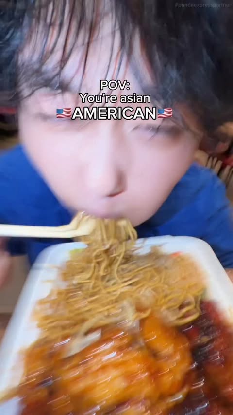 Instagram post by @jakesing_ for Panda Express. Caption reads: HOLY SMOKES 🇺🇸🦅🫱🏻‍🫲🏼🐼 #ad....