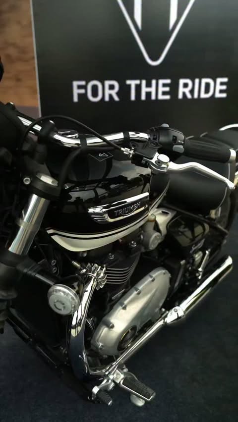 Instagram post by @wanderwithharsha for Triumph Motorcycles. Caption reads: Passionate riders, iconic motorcycles, and stories....