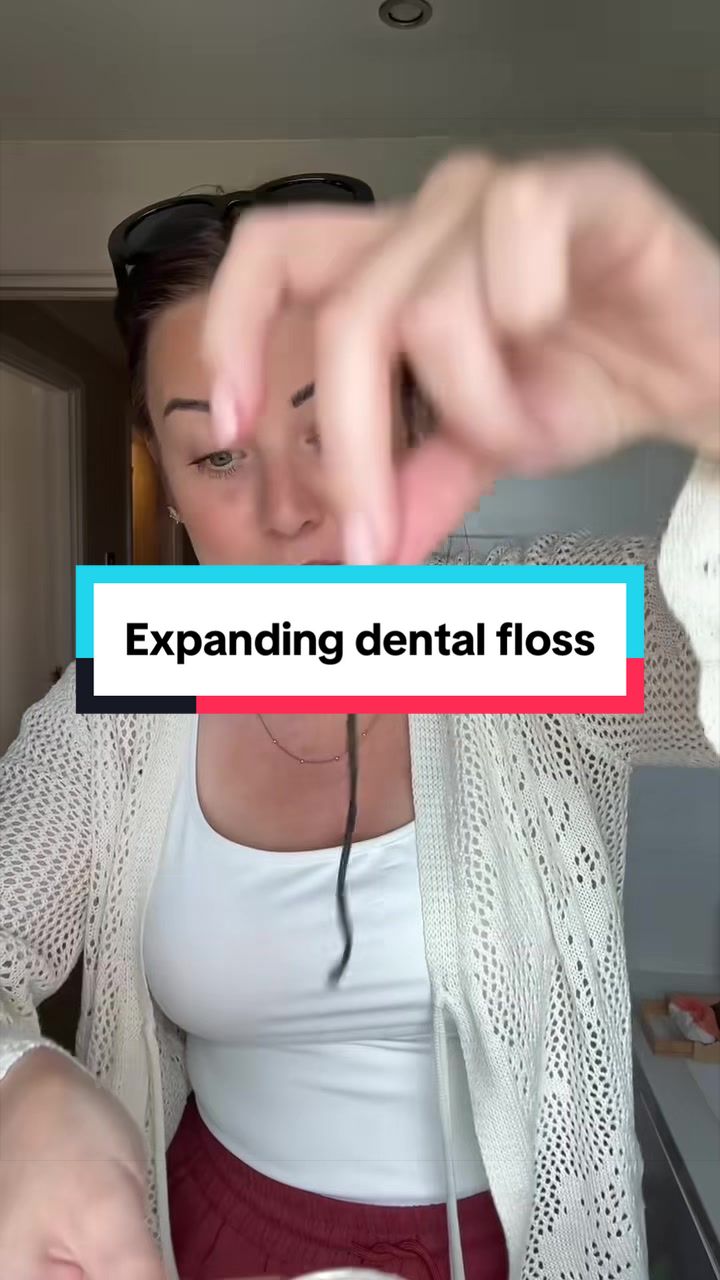 TikTok post by @theporterfamily for Burst Oral Care. Caption reads: [...] #teeth #tiktokmademebuyit #deals @BURST Oral....