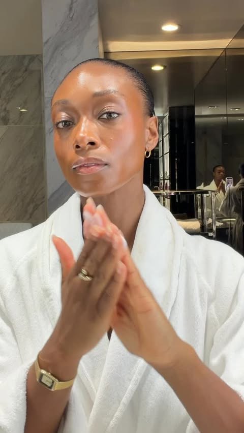 Instagram post by @nancynorkeh for Kate Somerville Skincare. Caption reads: Skin cared for with @katesomervilleskincare Clinic....