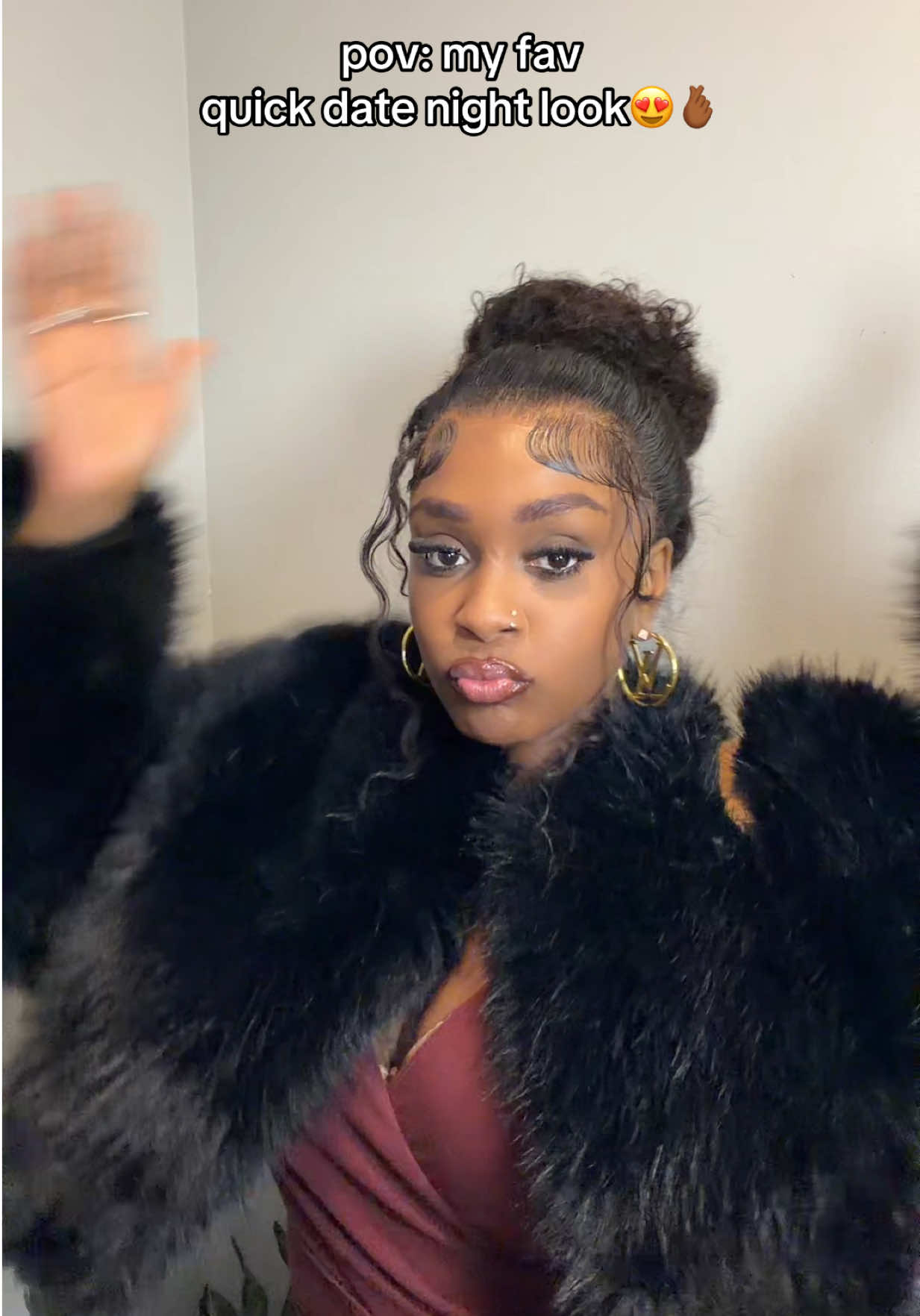 TikTok post by an influencer for Subella Hair. Caption reads: I love a messybun🥵😍 @Subella Hair #brownskinmami....