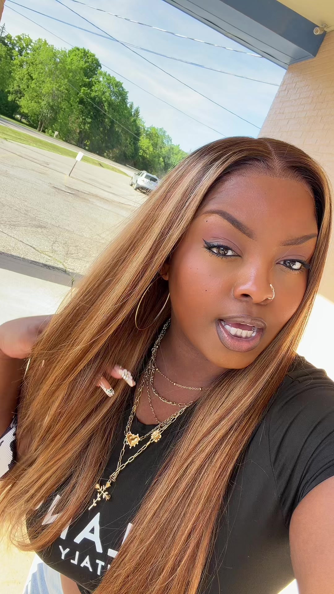 TikTok post by @kolorsbymolly for Megalook. Caption reads: Somebody come look at this 🤎 @Megalookhair....