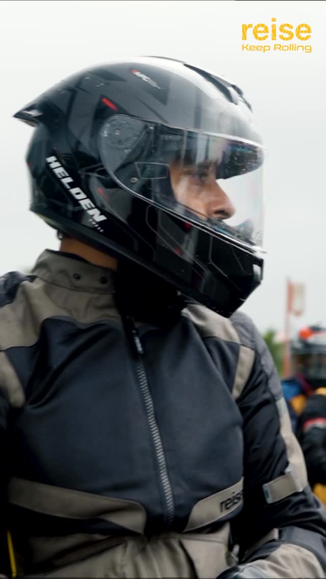 Instagram post by @rannvijaysingha for Reise Moto. Caption reads: Every great jacket deserves an equal match and the....