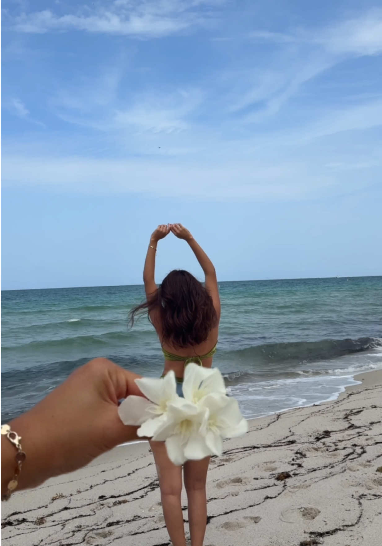 TikTok post by @vivianossa for Vichy Laboratoires. Caption reads: No más la misma foto de siempre en la playa 📸☀️....