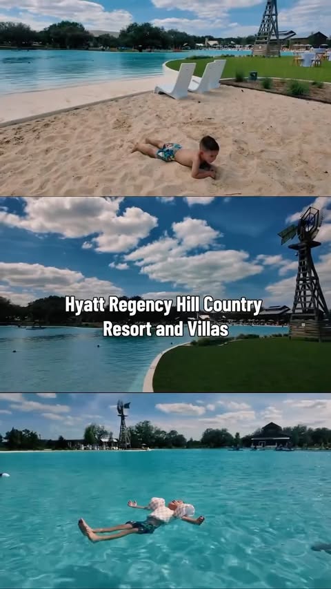 Instagram post by @amomaroundsa for Hyatt Regency. Caption reads: Can you believe this is right here in San....