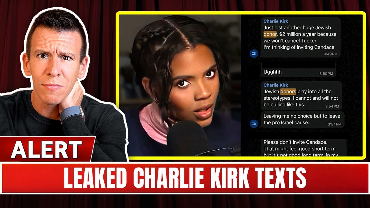 YouTube post by @PhilipDeFranco for Rocket Money. Caption reads: The Candace Owens Charlie Kirk Leaks Spark MAGA....