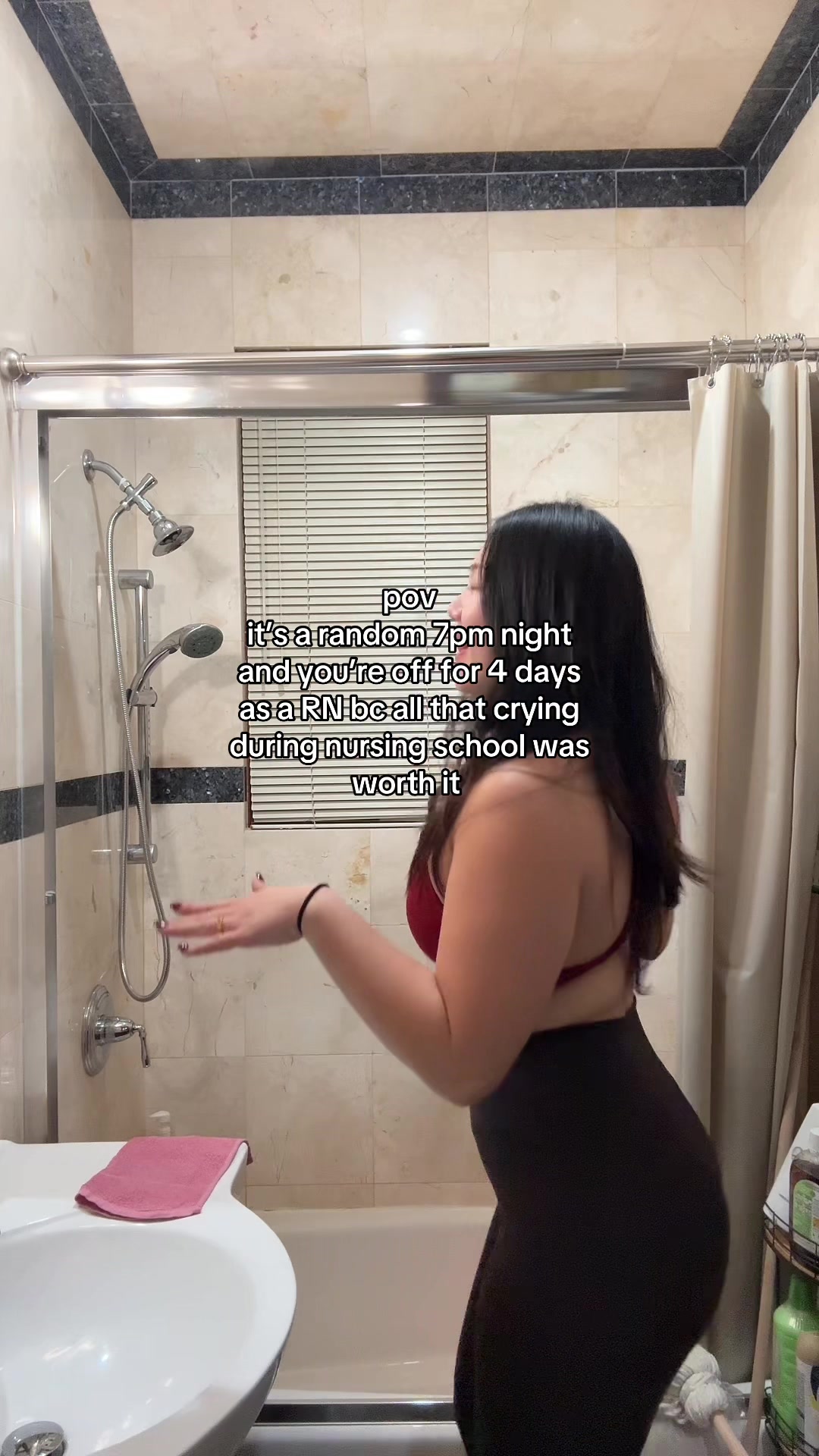 TikTok post by @peggyxtann for Boomba. Caption reads: was it worth it? I guess! Wearing @Boombaofficial....